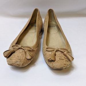 Stuart Weitzman Cork Ballet Flats Size 8